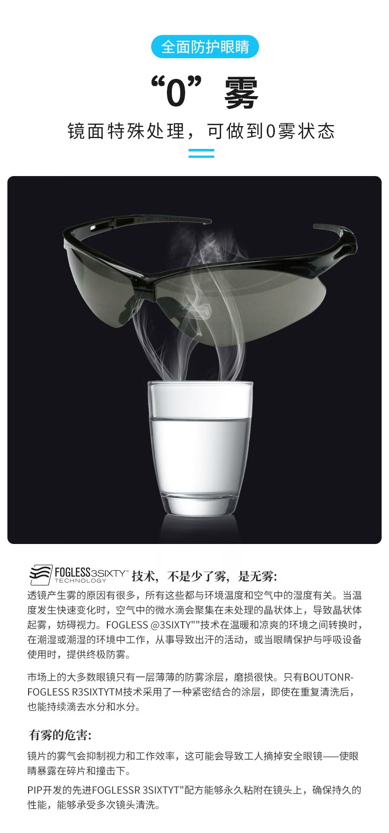 PIP 250-AN-10126運(yùn)動型半框安全眼鏡2