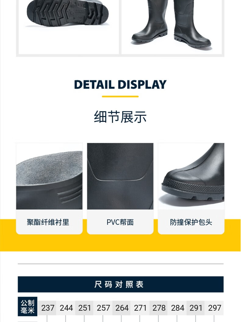 代爾塔301410 GINOCCHIO OB SRA工業款PVC防砸耐油安全鞋12