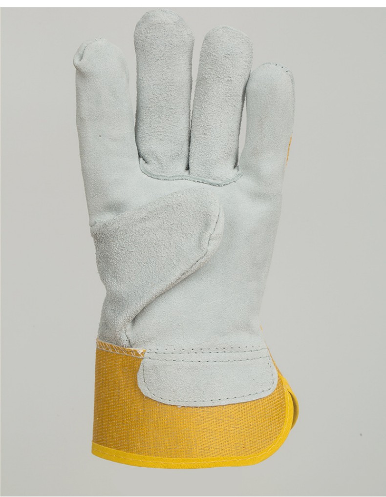 定和DH6109黃布二層牛皮電焊手套12