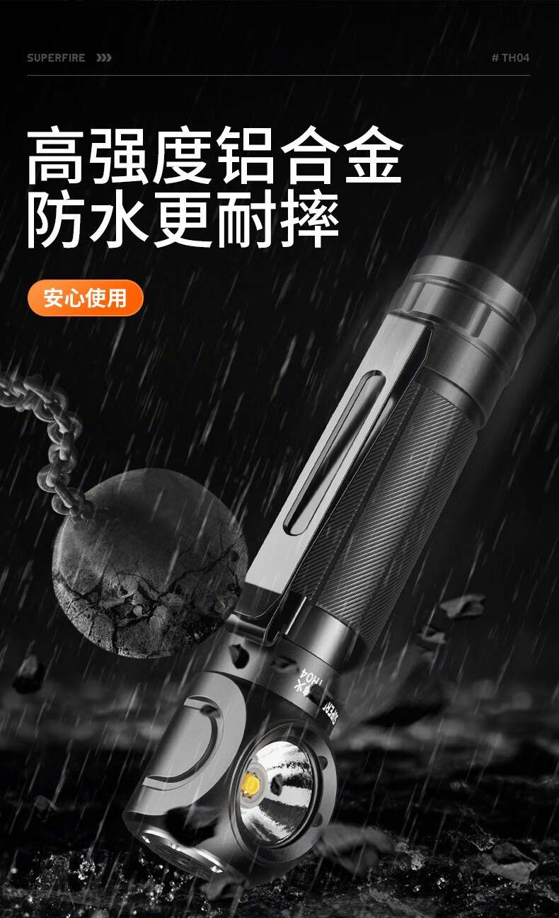 神火TH04強光高亮尾部強磁L型頭燈手電14.jpg