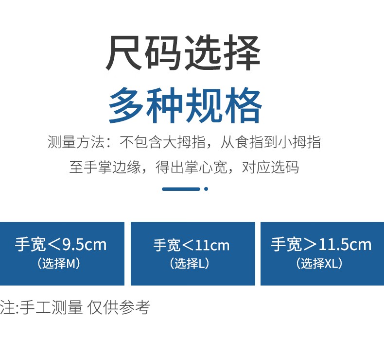 STANLEY史丹利ST5820藍色耐用性一次性丁腈手套9