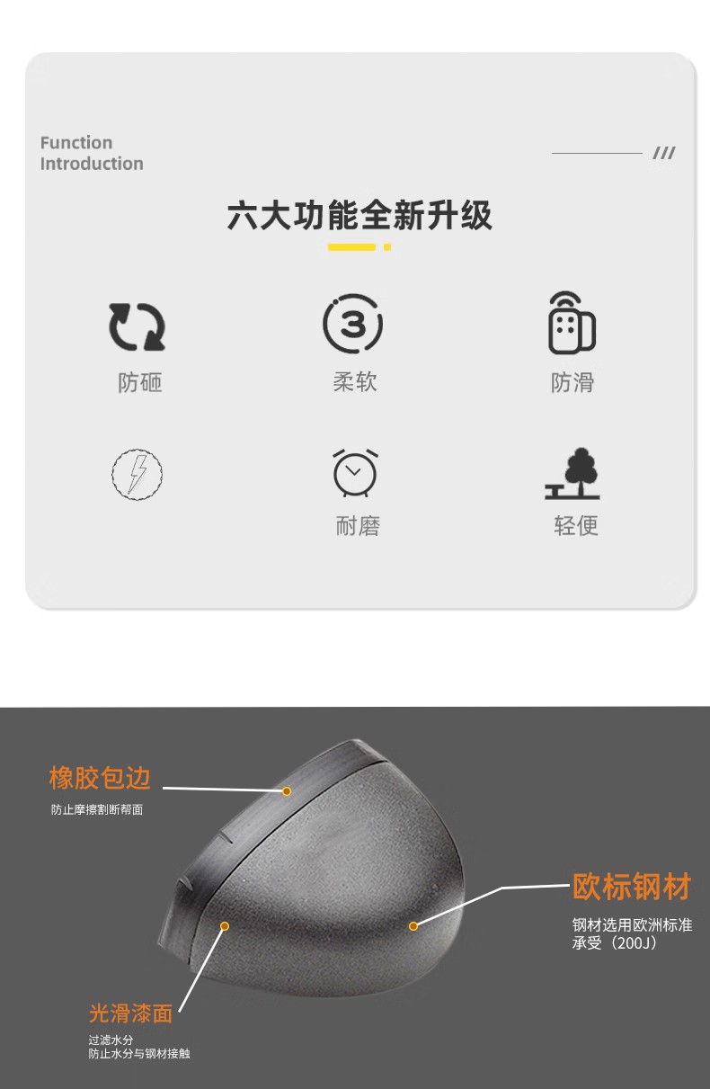 STANLEY史丹利ST6133白色帆布超纖耐磨防滑防砸安全鞋2