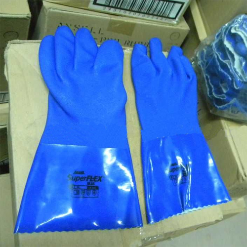 安思爾(Ansell) 4-644 SuperFlex Blue PVC防化手套