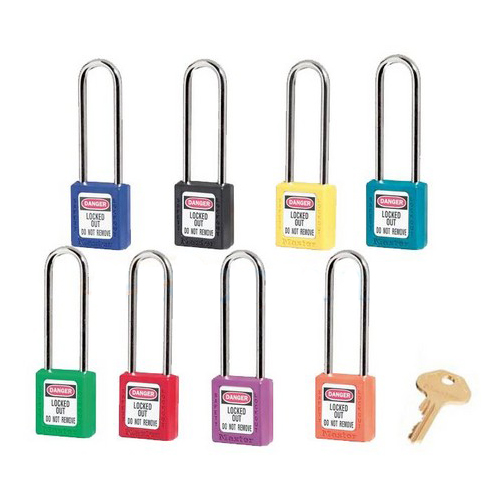 瑪斯特411MCNLTRED紅色XENOY工程塑料安全掛鎖