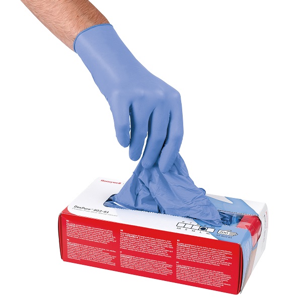 霍尼韋爾4580381輕薄無粉丁腈手套