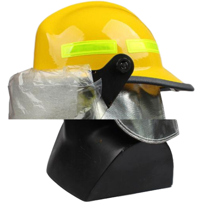 梅思安10107114-a黃色F3美式鋁質(zhì)披肩消防頭盔