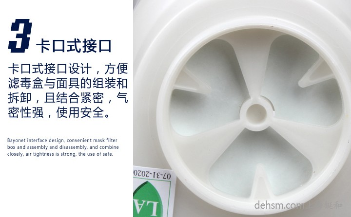 3M1201防毒面具卡扣式設計