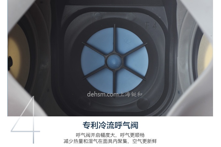 3M6200+6001防有機氣體防毒面具專利冷流呼氣閥