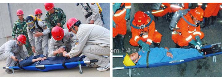 DH-Y16醫(yī)用可折疊急救擔(dān)架實(shí)物使用圖片