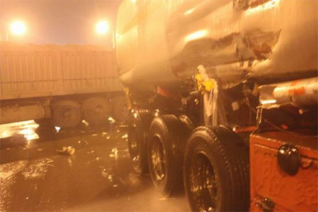 化學(xué)品泄漏事故現(xiàn)場