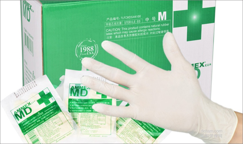 愛(ài)馬斯TLFCMDSi一次性橡膠滅菌醫(yī)用手套包裝圖