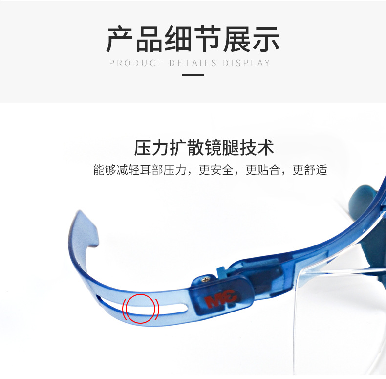 3M SF3701ASGAF-BLU防霧防護眼鏡圖11