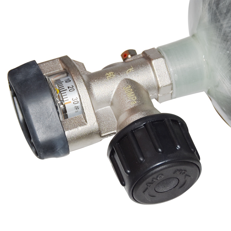 霍尼韋爾BC1890527L 9.0L自鎖帶表空氣呼吸器氣瓶圖1