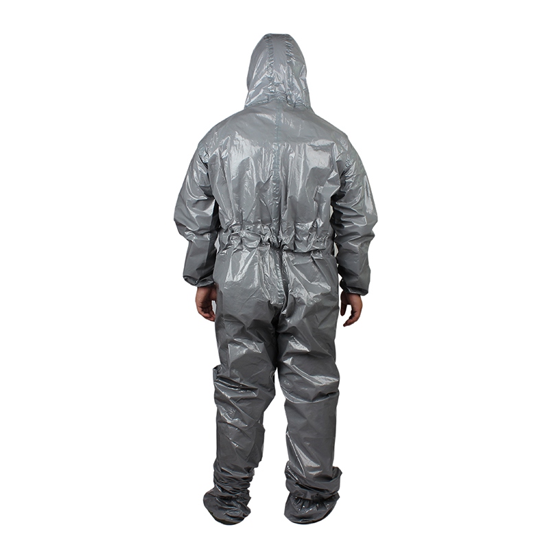 梅思安10114588連體式化學防護服帶鞋套圖4