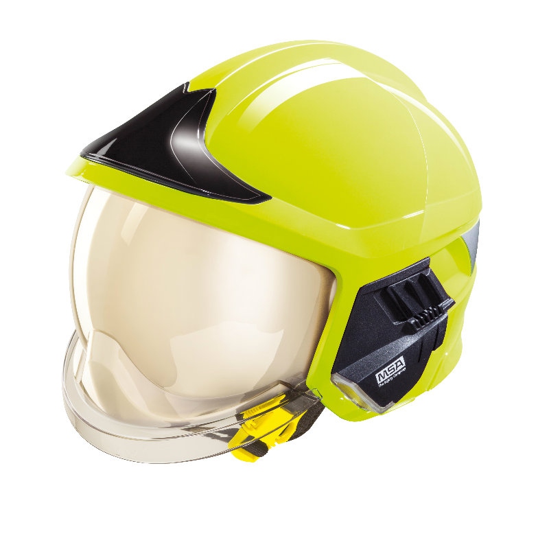 梅思安10158941黃色消防頭盔圖5