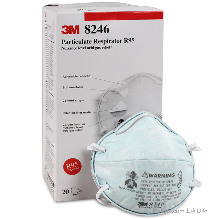 3M8246R95口罩包裝盒圖